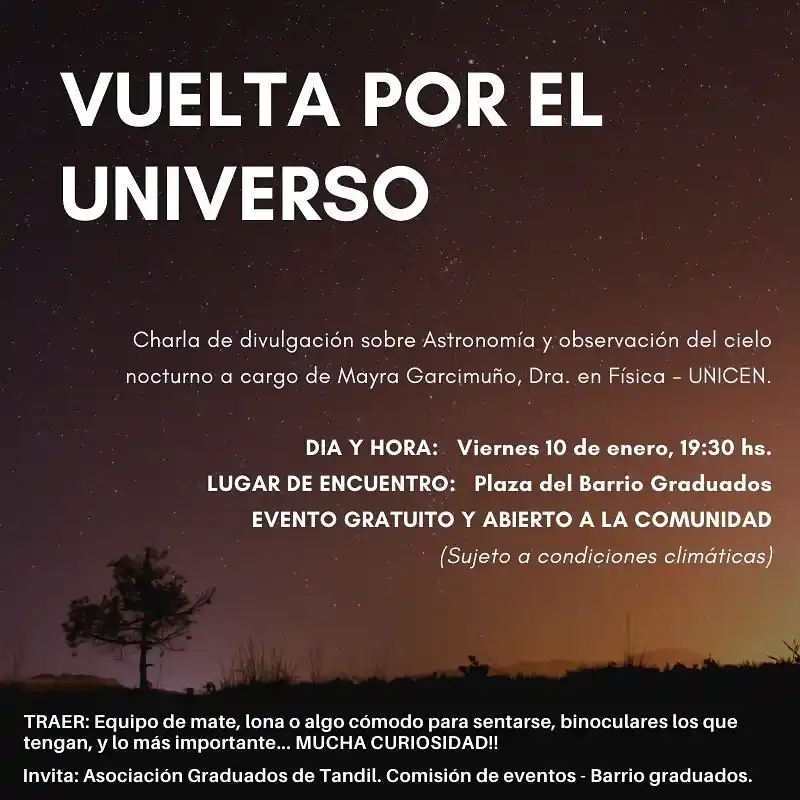 Vuelta al Universo, Observación astronómica en Barrio Graduados | La Ciudad 