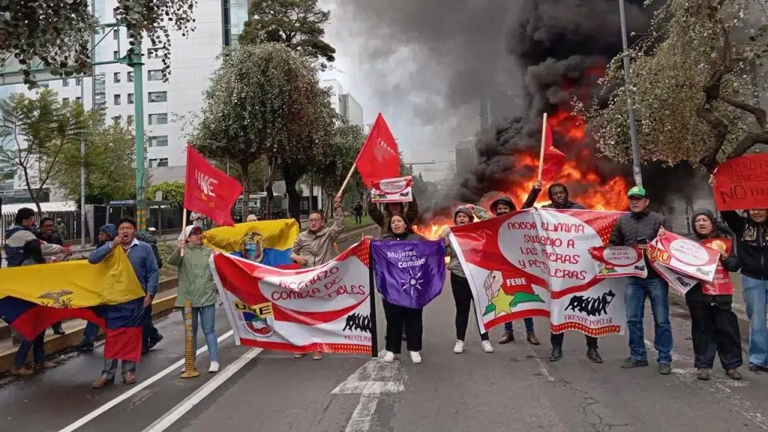 Las calles de Ecuador fueron escenarios de protestas.