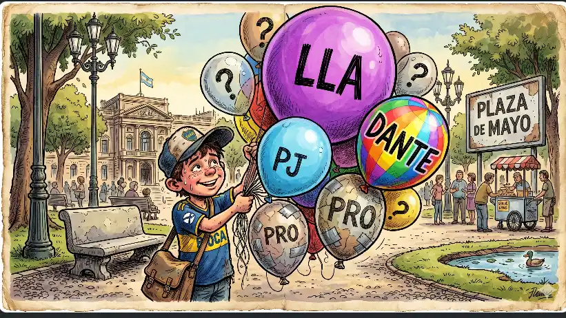 Globos. El partido de Mauricio Macri, en transición.