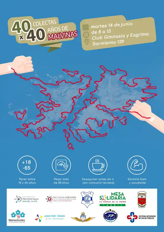 El próximo martes llega a Tandil la campaña 40x40 para recolectar sangre