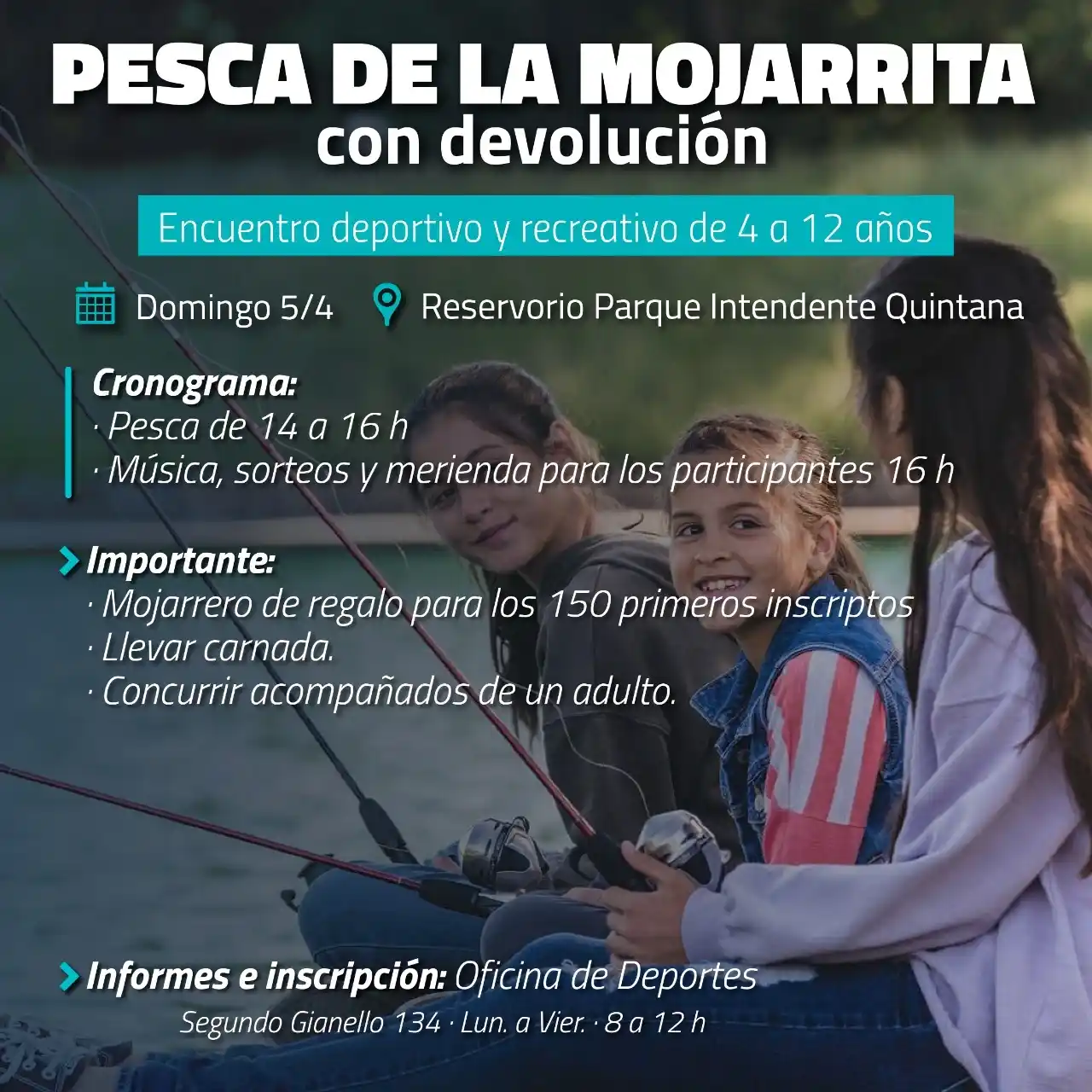 Gualeguay apuesta a la recreación infantil con una jornada de pesca con devolución