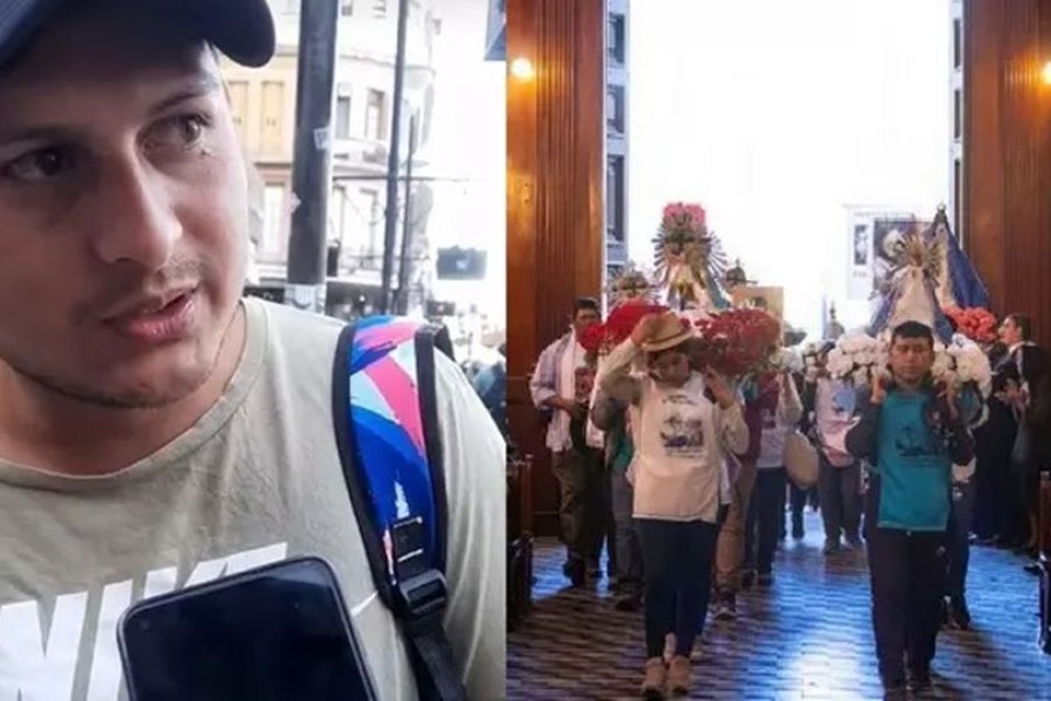 La insólita plegaria viral de un peregrino: “Vengo a pedirle a la Virgencita que ya no me gorreen más”