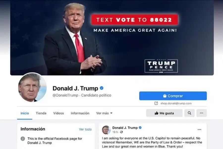 Donald Trump vuelve a Instagram y Facebook después de dos años de prohibición