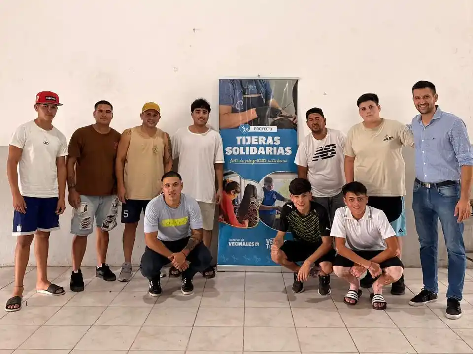 Integrantes del programa Tijeras Solidarias.
