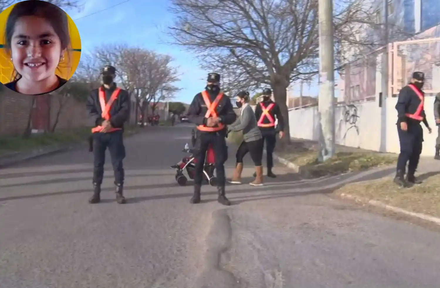 Montaron un operativo cerrojo en el barrio donde vive Guadalupe