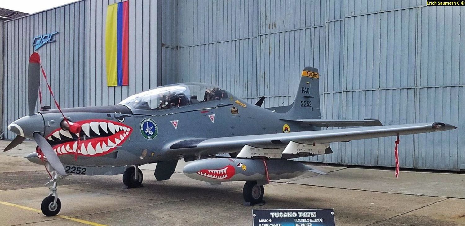 Accidente de dos T-27 Tucano de la Fuerza Aérea Colombiana