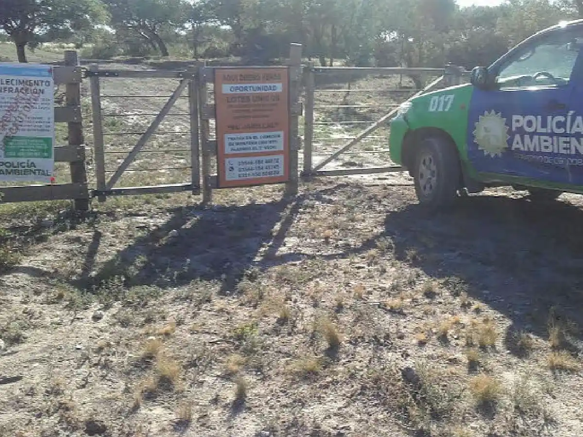 Frenaron un desmonte en un loteo de la localidad cordobesa de Ámbul