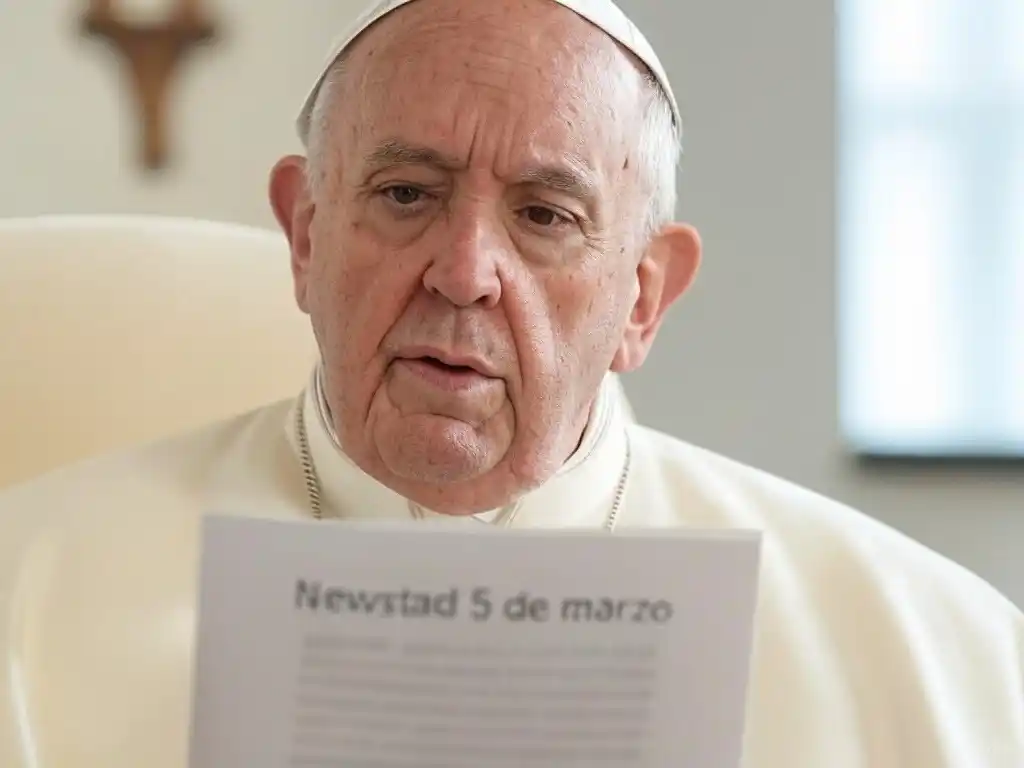 Santoral. Francisco, leyendo el Santoral del 5 de marzo.