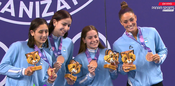 Bronce para la posta argentina 4x100 femenina con Lucía Gauna
