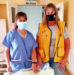 Donación del Club de Leones a Maternidad del Hospital
