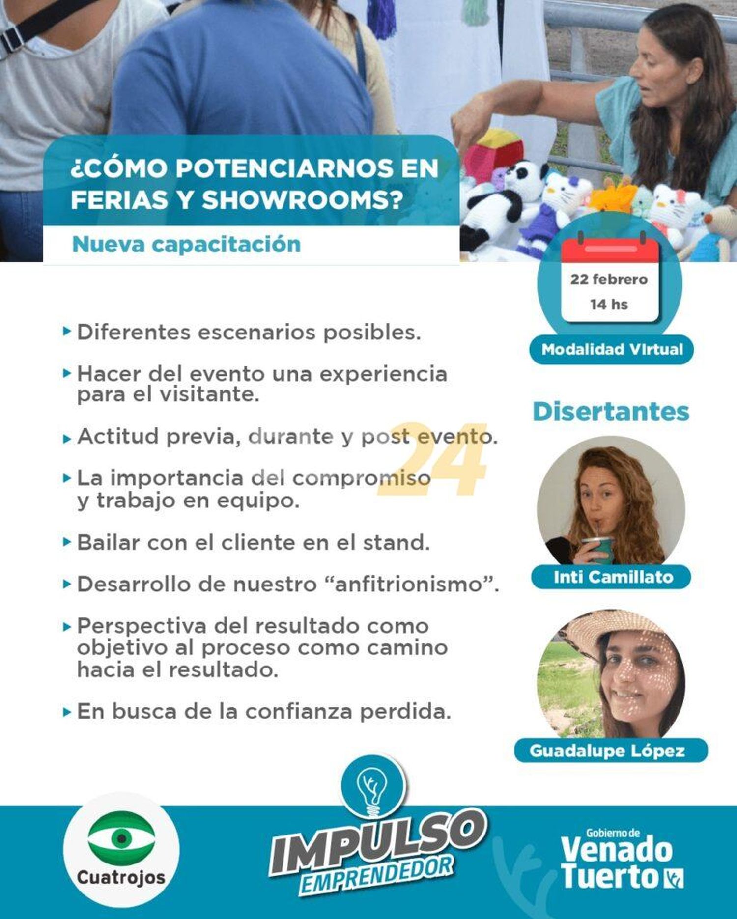 Capacitación de “Impulso Emprendedor” para potenciarnos en ferias y showrooms