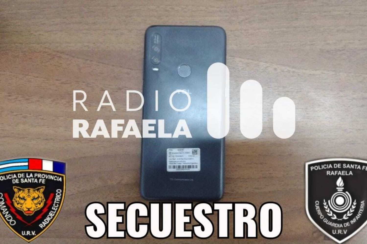 El celular secuestrado