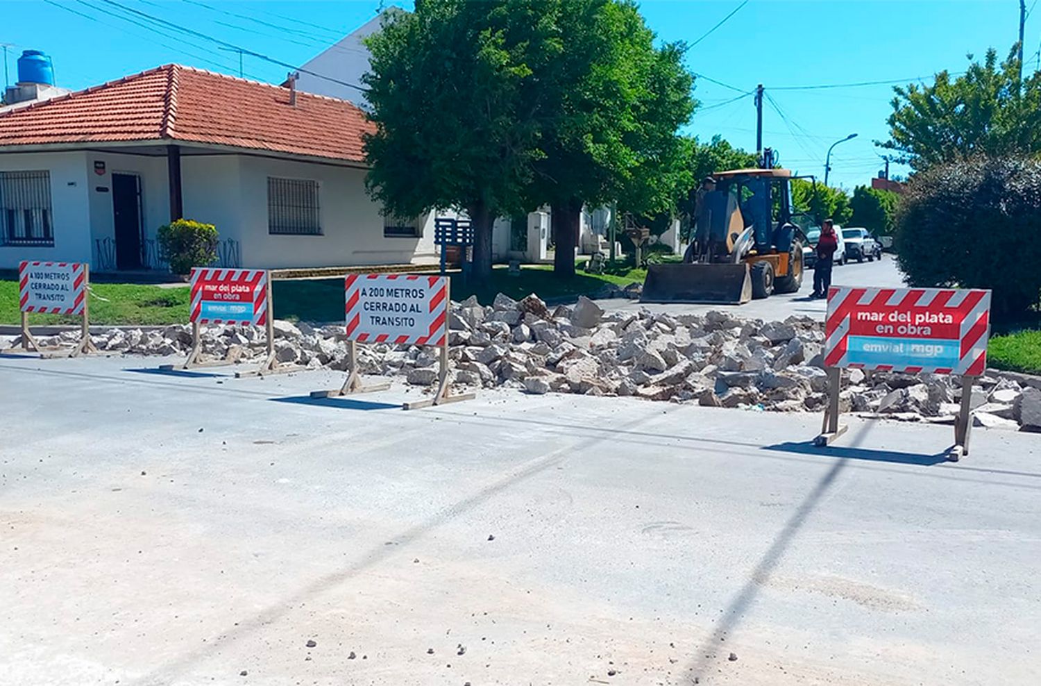 Cortes de tránsito por obras viales de bacheo, cordón cuneta y alumbrado público