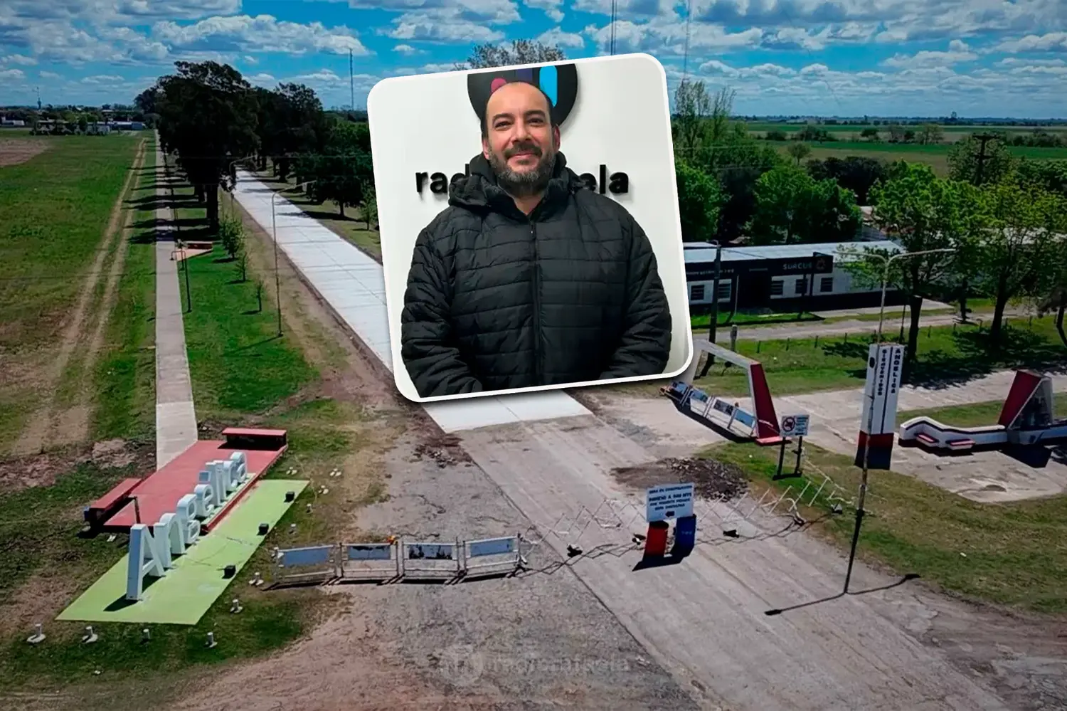 Marcos Andrés - presidente comunal de Angélica | Angélica ya tiene casi todo su acceso pavimentado