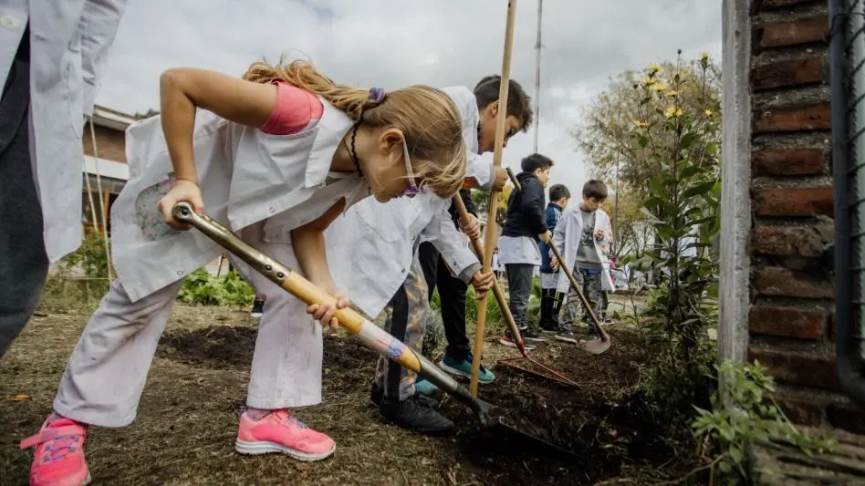Huerta y Alimentación Saludable en las escuelas: "Vinculamos proyectos relacionados al reciclado y el compostaje"