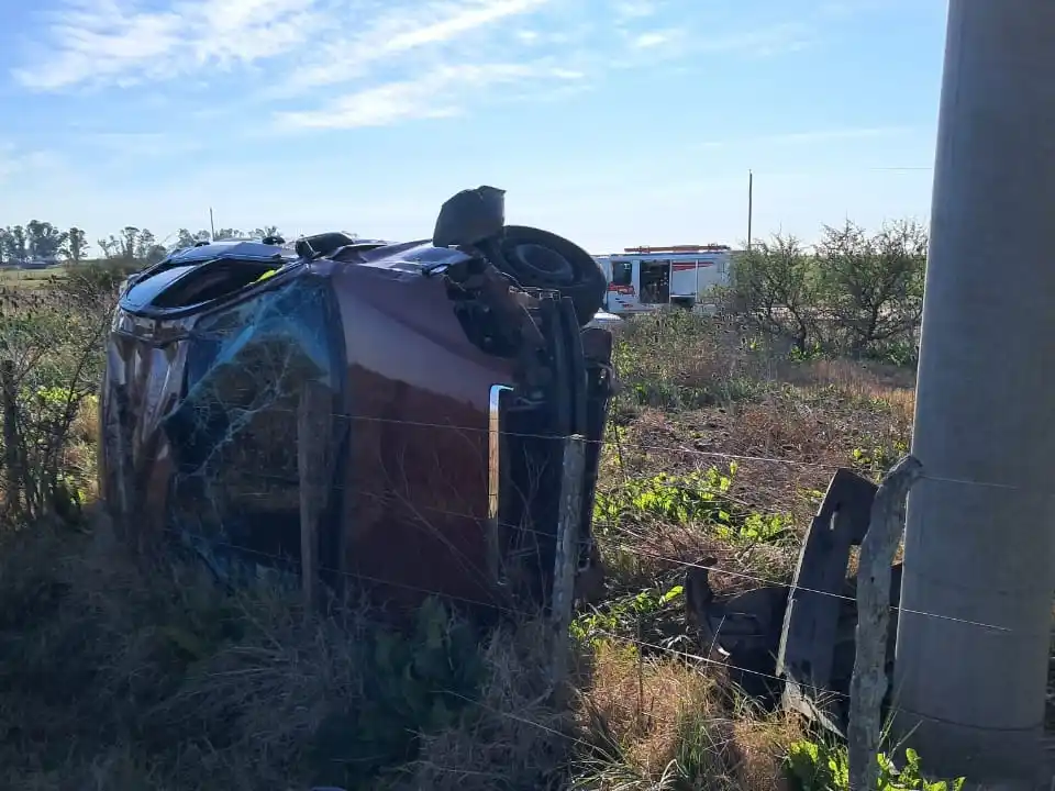 Vuelco en las cercanías de Galarza