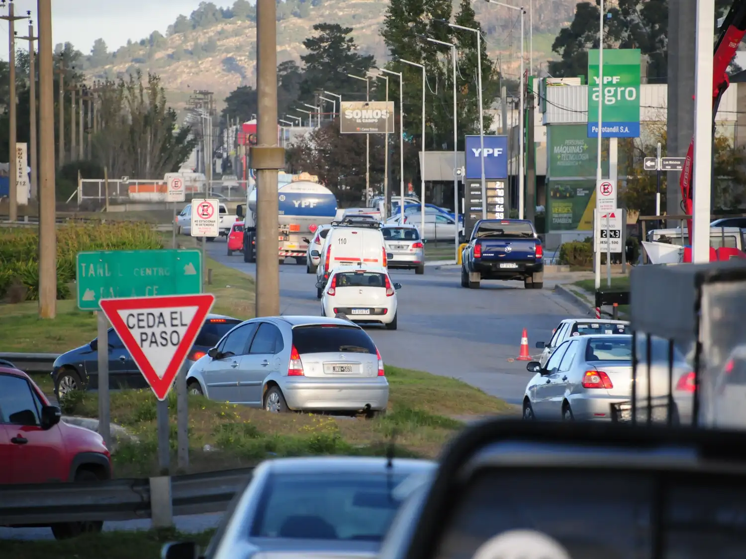 Desde el Observatorio Vial registraron una baja en los accidentes de la rotonda de Espora tras la colocación de señalética.