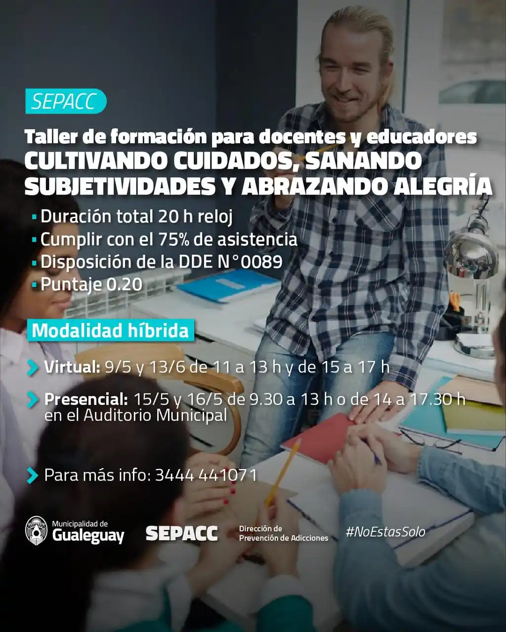 Docentes y educadores se preparan con una innovadora propuesta formativa en Gualeguay