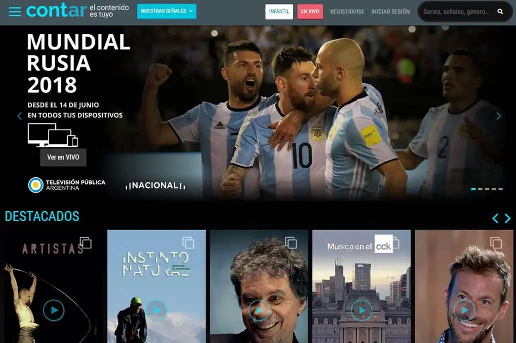 El Gobierno lanzó Cont.ar, el "Netflix" gratuito donde se podrá ver el mundial
