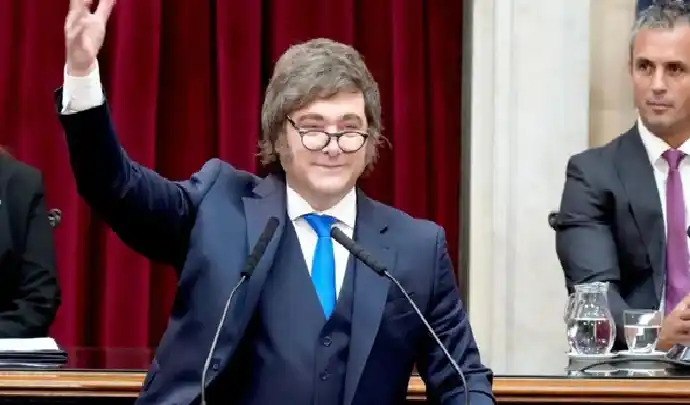 El Presidente ayer, al inaugurar el 144° período de sesiones.