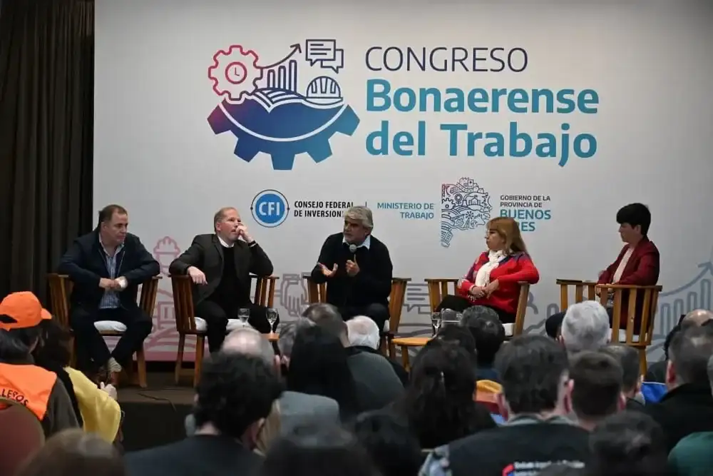 La apertura del Congreso Bonaerense del Trabajo en Mar del Plata.