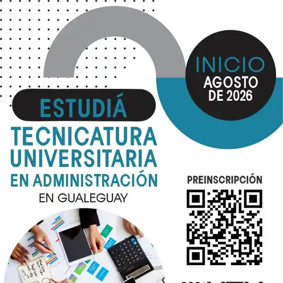 Se habilitó la preinscripción para la nueva Tecnicatura en Administración