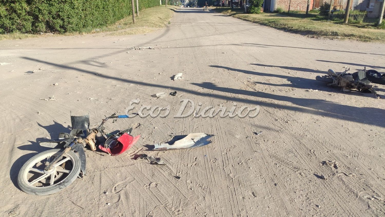Imágenes después del choque