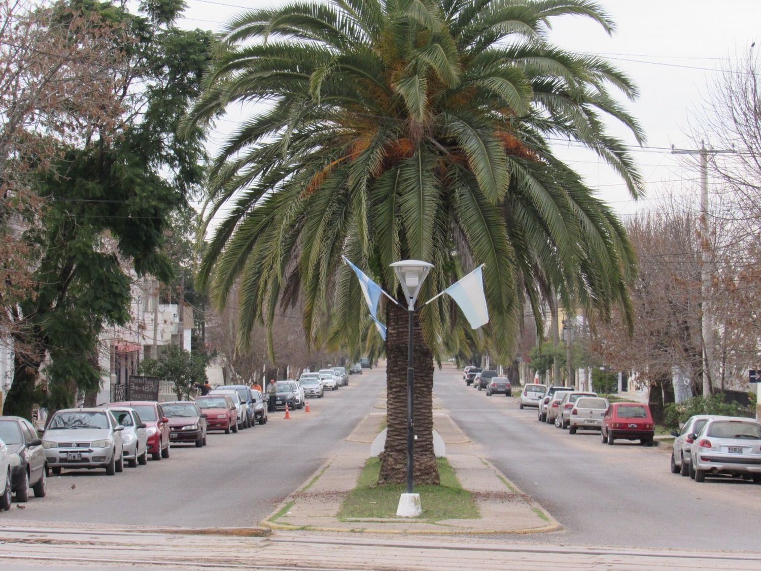 Larroque se vistió de celeste y blanco en un nuevo aniversario de la Revolución de Mayo