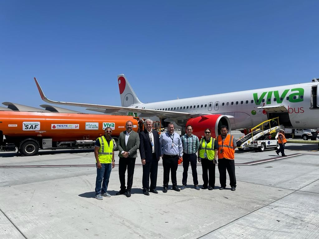 Viva Aerobus realizó su primer vuelo con combustible sostenible