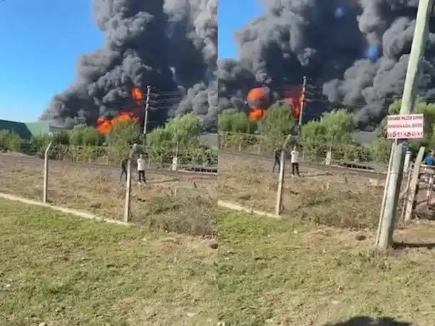 Las autoridades advirtieron sobre la peligrosidad del humo.