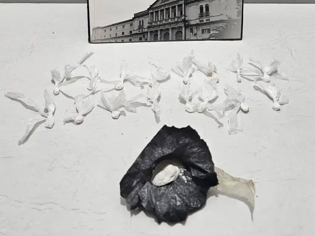 Los efectivos encontraron 17 envoltorios de cocaína en un domicilio del barrio Coronel Dorrego.