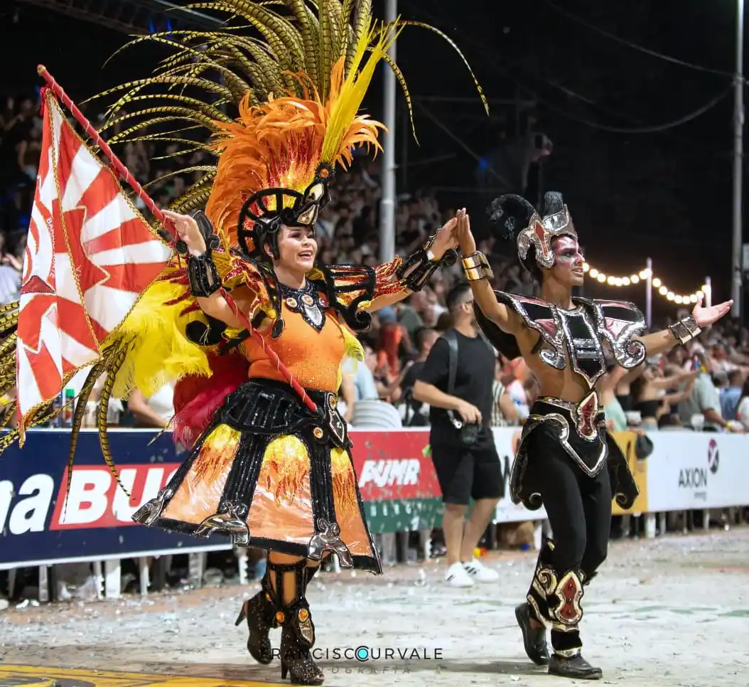Romi Colman y Jeremías Martínez Sánchez, Porta Bandera y maestro de Sala de Sambá Verá