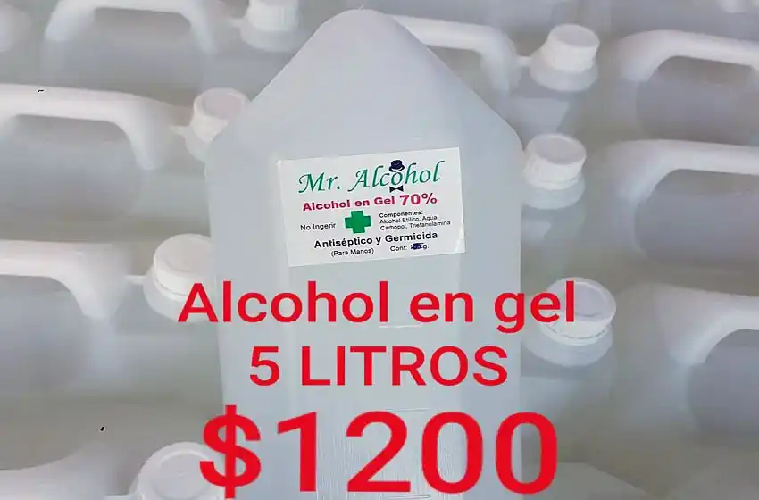 Denuncian venta de alcohol en gel de dudosa procedencia en Rosario y piden a la Municipalidad que intervenga