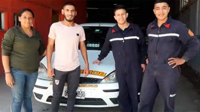 Recibió el alta el Bombero que cayó de un techo cuando trabajaba en incendio