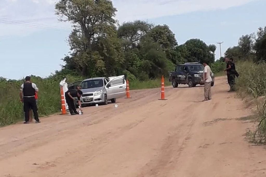 El episodio criminal ocurrió a las 11 de la mañana del jueves 7 y en el lugar quedaron las marcas del ataque. Foto: Gentileza