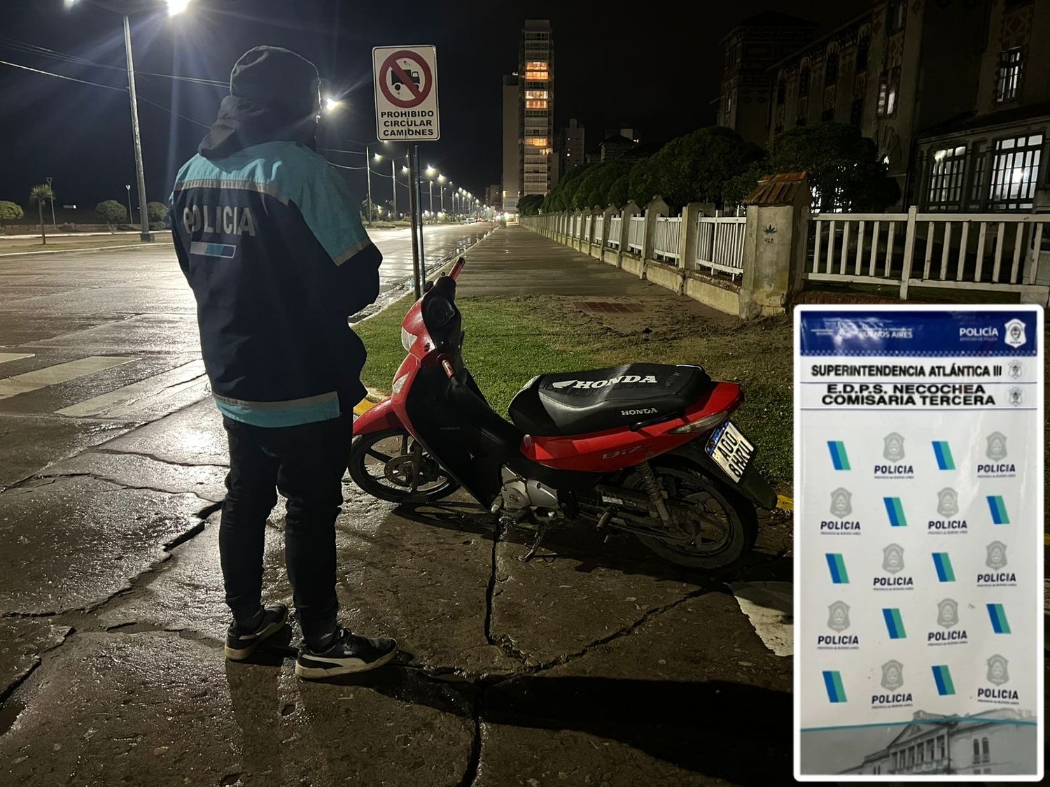La moto recuperada