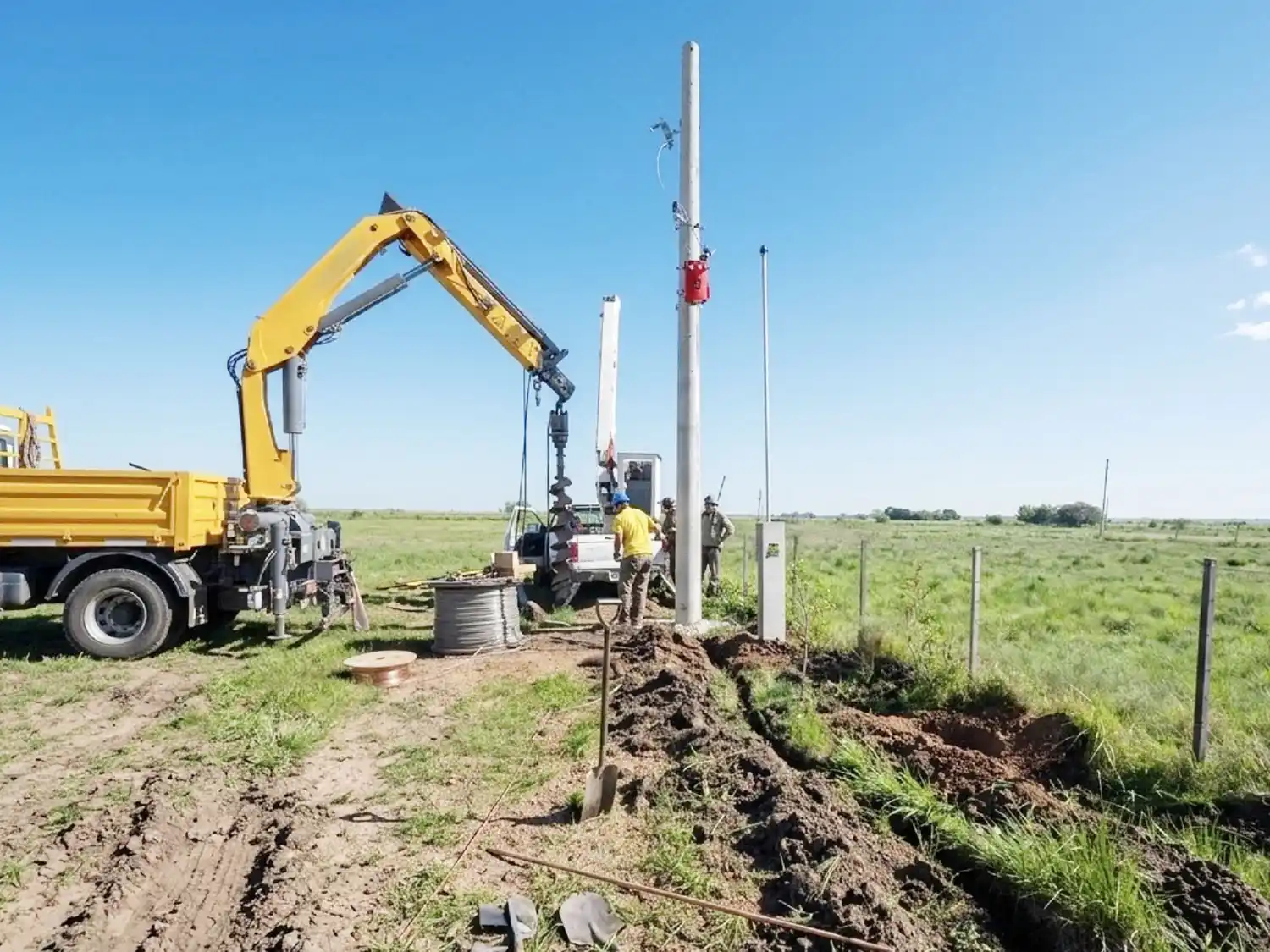 La provincia impulsa obras de electrificación rural y ampliación de redes de gas