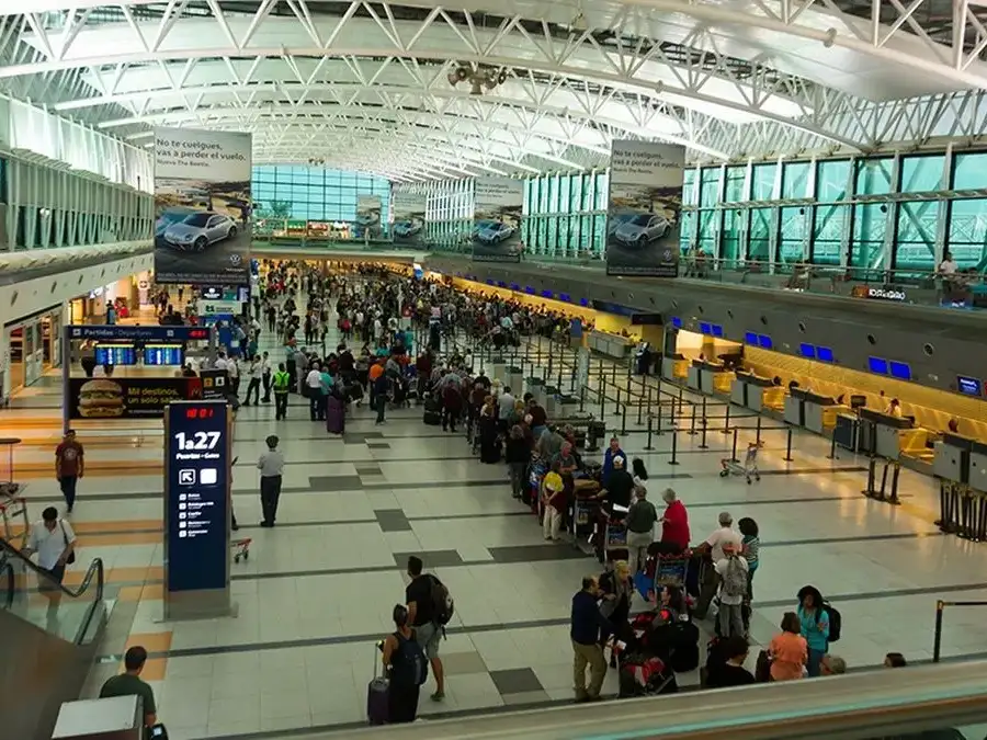 El aeropuerto internacional de Ezeiza.