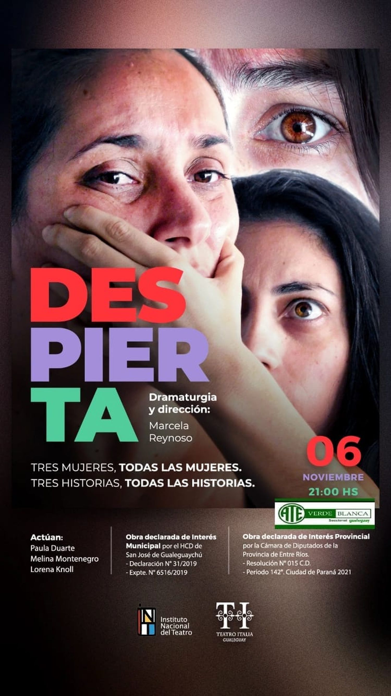 El Teatro Italia presenta Despierta