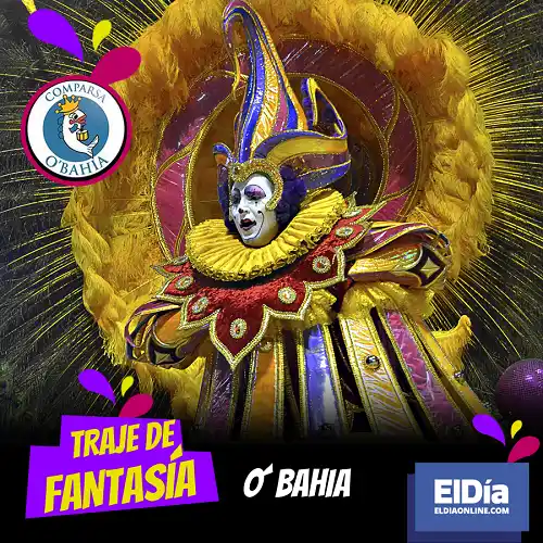 El mejor Traje Fantasía 2018 se lo llevó la comparsa O`Bahía