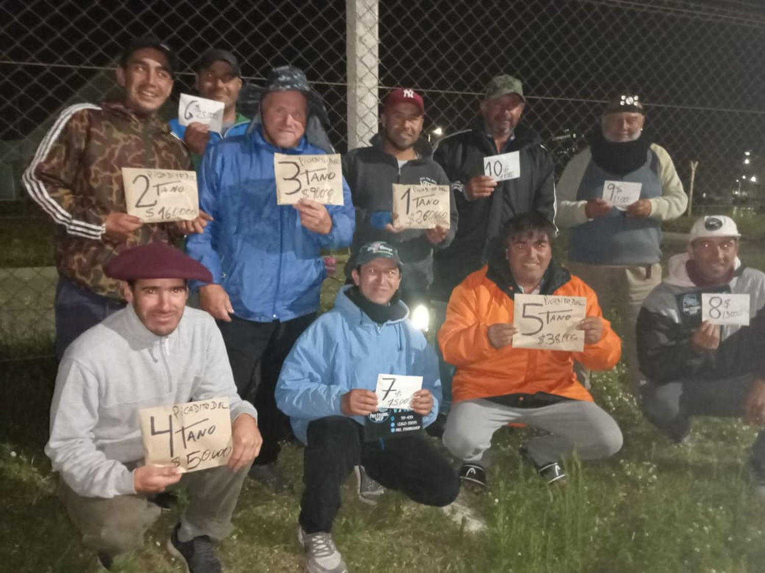 El top de los pescadores del "Picadito"