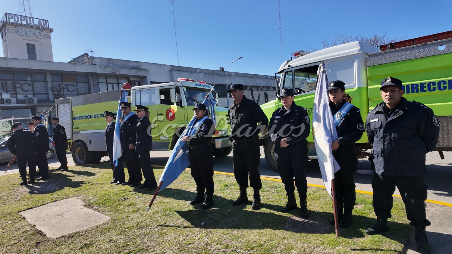 Celebración por la creación del Cuerpo de Bomberos bonaerense