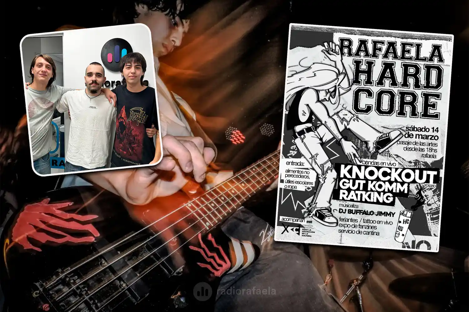 La música hardcore tomó el Paseo de las Artes: este sábado llega una nueva edición de “Rafaela Hardcore”