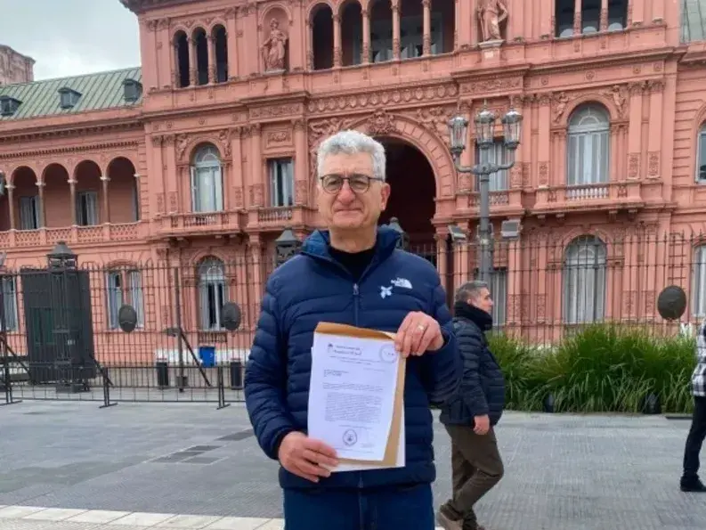 Gustavo Barrera en Casa Rosada