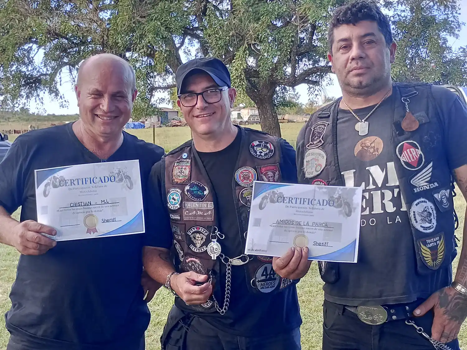 Gran jornada solidaria de moteros en escuelas rurales de Gualeguay