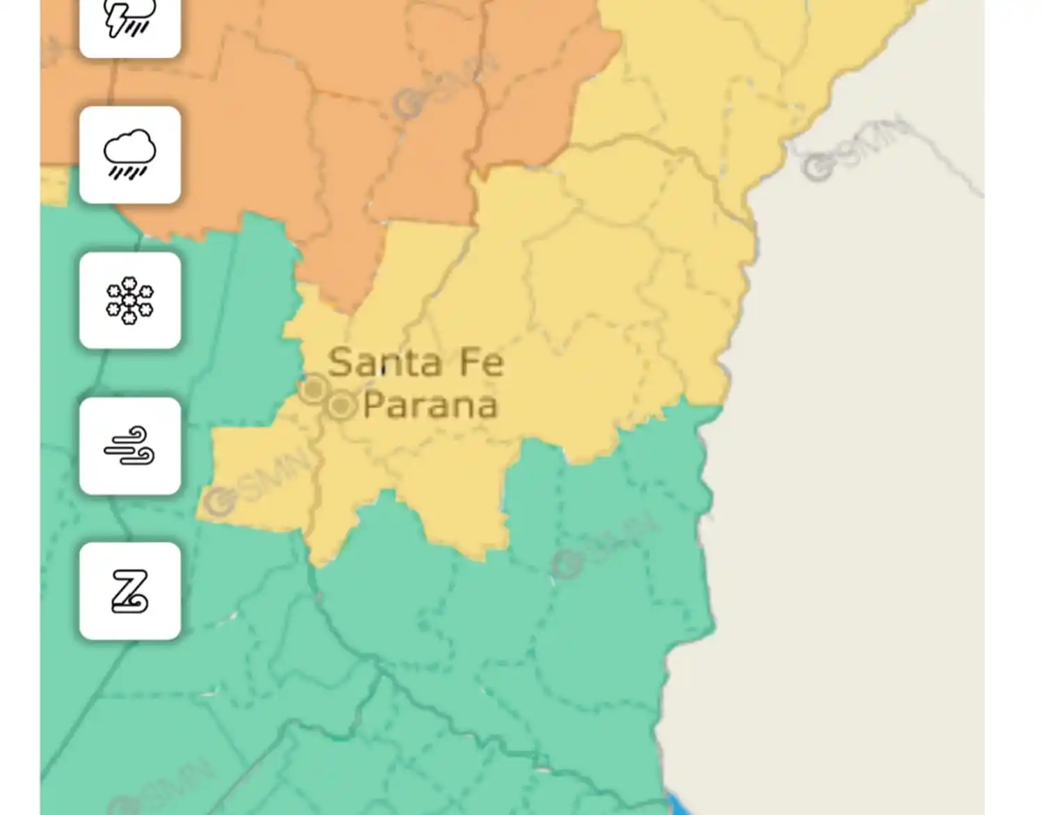 Alerta amarilla en la provincia: fuertes tormentas y lluvias intensas para este viernes