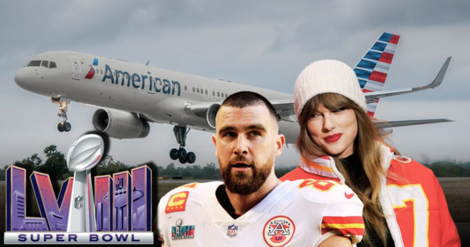 Aerolíneas ofrecen vuelos temáticos de Travis Kelce y Taylor Swift para el Super Bowl LVIII