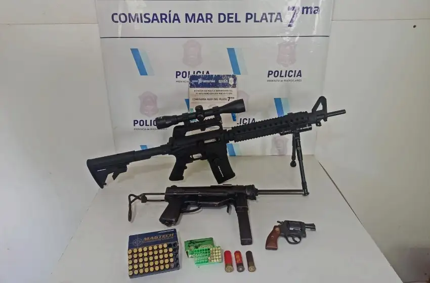 Denunció al padre de su hija y en su casa encontraron importante arsenal