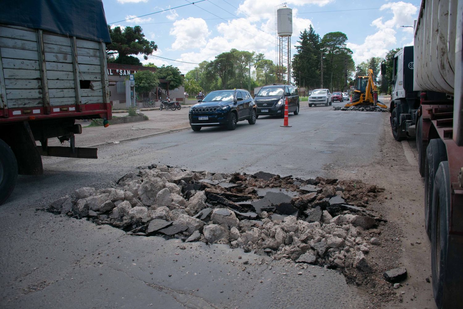 Arreglos en Av. de la Soberanía