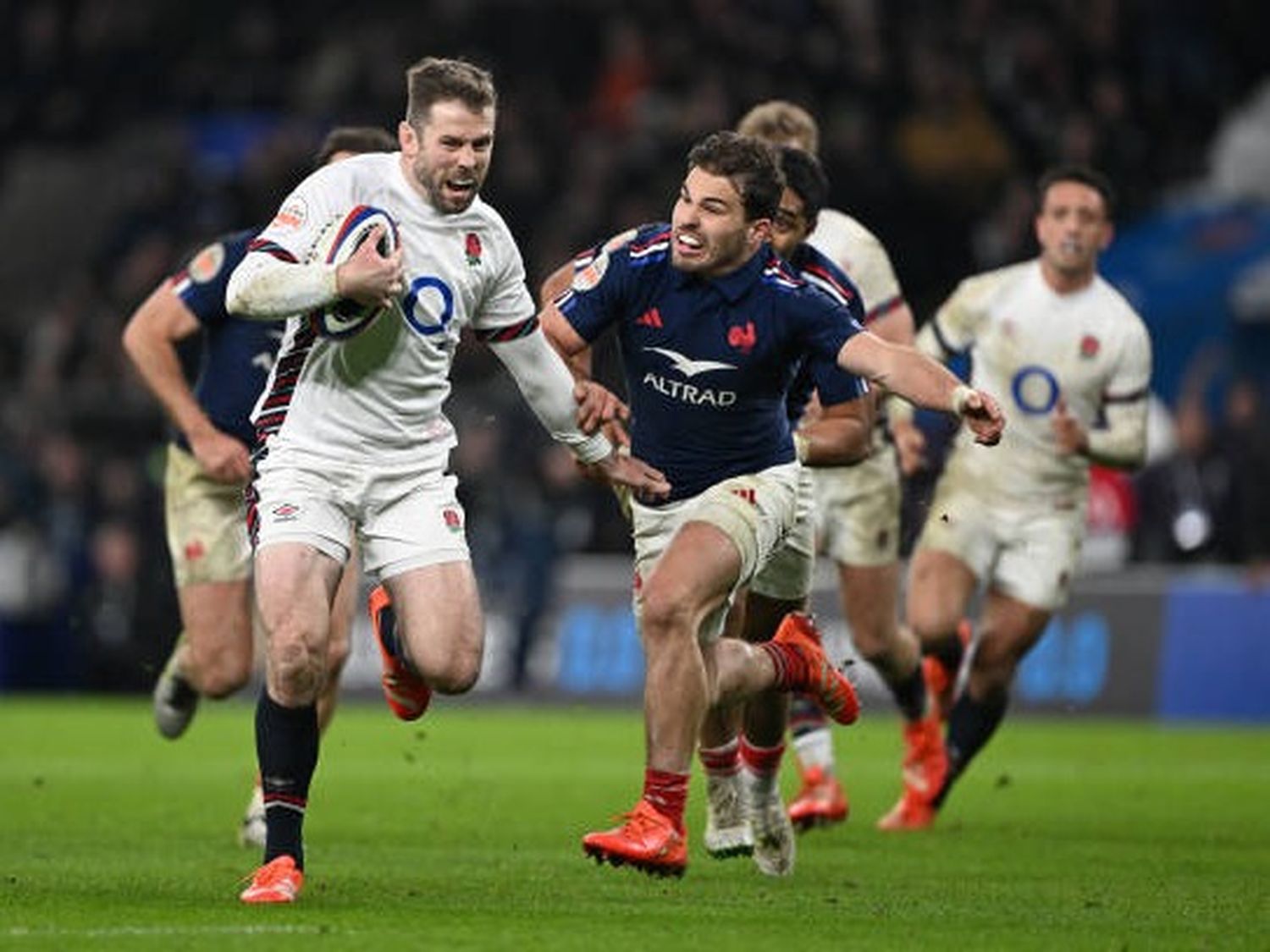 Inglaterra derrotó a Francia en el final